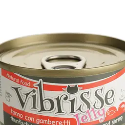 Вологий корм для котів Vibrisse Jelly, тунець креветки в желе, 70 г (C1018425) - мініатюра 3
