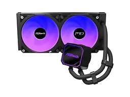 Водяне охолодження ASRock Pro 240 ARGB Black - мініатюра 2