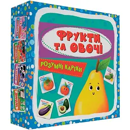 Розумні картки Кристал Бук Фрукти та овочі 30 шт. (F00024742) - мініатюра 2