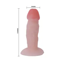 Анальна пробка Baile The Little Stud Penis 11 см (тілесний) - мініатюра 4