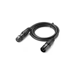 Кабель мультимедійний XLR M to XLR F 2.0m AV130 black Ugreen (20710) - мініатюра 4