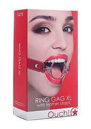 Кляп металеве кільце Ring Gag XL - Red Ouch! 36-OU105RED 98934 - мініатюра 2