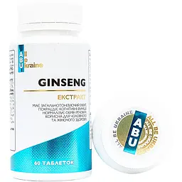 Адаптоген All be Ukraine Ginseng з екстрактом женьшеню та вітамінами групи B 60 капсул (ABU-02019) - мініатюра 4