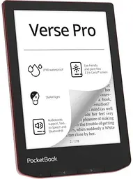 Електронна книга 6" Verse Pro, Passion Red, WiFi, 1448x1072 (E Ink Carta) PocketBook teh0028664 - мініатюра 3