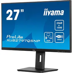 Монітор 27" Iiyama ProLite XUB2797QSNP-B1 QHD IPS 100Hz (XUB2797QSNP-B1) - мініатюра 2