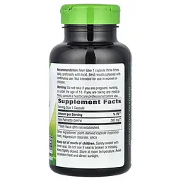 Со Пальметто Nature's Way Saw Palmetto ягоди 585 мг 180 веганських капсул - мініатюра 2