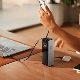 Павербанк EcoFlow RAPID Power Bank з кабелями Gray 25 000 mAh / 170 Вт (EF-RAPID25K100W-S-EU) - мініатюра 4
