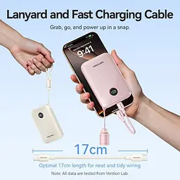 Павербанк Vention Beige 10 000 mAh / 22.5 Вт (FKAN0-C) - мініатюра 7