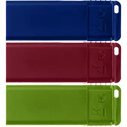 Флеш-накопичувач Verbatim USB флеш накопичувач 3x16GB Slider Red/Blue/Green USB 2.0 (49326) - мініатюра 4