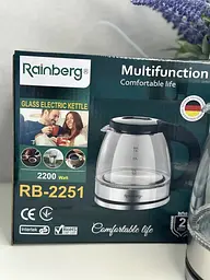 Електрочайник Rainberg RB-2251 1л 2200Вт Чорний - мініатюра 7