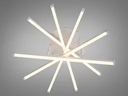 Сучасна біла LED люстра Diasha SX815/5WH 70W до 16 м2 геометрія - мініатюра 3