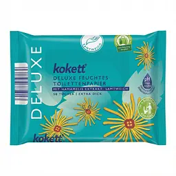 Вологий туалетний папір Kokett Deluxe з екстрактом гамамеліса 50 шт. серветки для інтимної зони