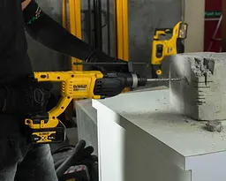 DeWALT Перфоратор акумуляторний DeWalt SDS PLUS 18В XR Li-Ion акб 1х4А·рік 2.6Дж 0-5500уд/хв 0-1500об/хв 3 режими кейс 2.88кг - мініатюра 6