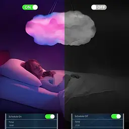 Світильник-хмара DIY Cloud Atmosphere Light - підвісна LED лампа світильник нічник хмара з RGB підсвіткою - мініатюра 4