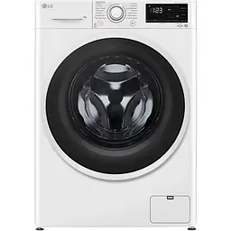 Пральна машина LG фронтальна 7 кг 1200 A+++ 48 см дисплей пара інвертор білий