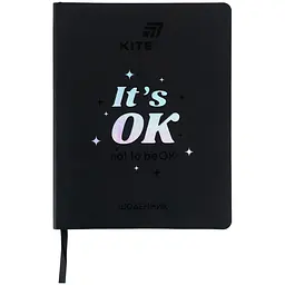 Дневник школьный Kite It's OK мягкая обложка PU черный (K26-283-5)