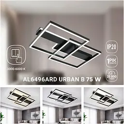 Світлодіодний накладний світильник Ardero AL6496ARD Urban B 75Вт чорний (81063) - мініатюра 6