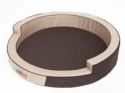 Кругле ліжко для собак Hobbydog Ringo Beige 98х98х18 см - мініатюра 3