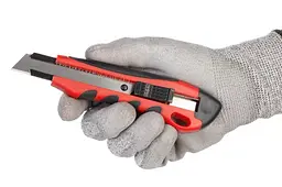 Ніж сегментний будівельний висувний Intertool 18 мм дробарка HT-0506 - мініатюра 8