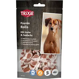 Ласощі Trixie Premio Fish Chicken Rolls для собак роли з куркою та лососем 75 г (арт.31535)