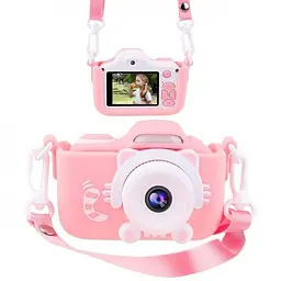 Фотоапарат дитячий котик Kidds GM-20 дитяча фотокамера Pink (vi029) - мініатюра 3