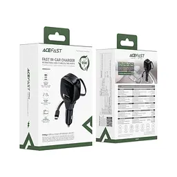 Зарядний пристрій Acefast 1xUSB-C PD95W + telescopic cable USB-C black (6974316285946) - мініатюра 5