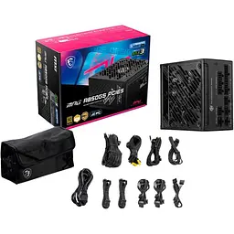 Блок живлення MSI MPG 850W PCIE5 80+ Gold (MPG A850GS PCIE5) Black - мініатюра 8