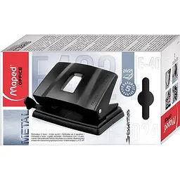 Діркопробивач Maped Essentials Metal 20/25 аркушів чорний (MP.402411) - мініатюра 2