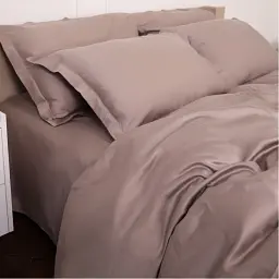 Простирадло на резинці MirSon Tencel №08 Beige 140x200 см темно-бежеве (2200009637445) - мініатюра 10