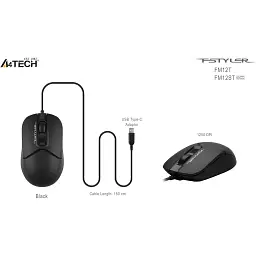 Мишка A4Tech FM12ST USB Black (4711421990271) - мініатюра 9