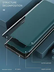 Чохол SEAHAI для Xiaomi Redmi Note 12 Pro 4G, Flip Clear View Напівпрозора обкладинка, що стоїть Стильний м'який силіконовий Books - мініатюра 5