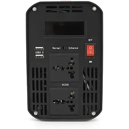 Інвертор напруги Voltronic AEV6500W, 3000W, 12/220V з апроксимованою синусоїдою, 2 універсальні розетки, 2xUSB (DC:5V/2.4A), клемні дроти, BOX - мініатюра 4
