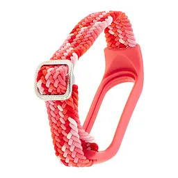 Ремінець Braided Buckle Enhanced Mi Band 3/4/5/6/7 Rose Pink Red - мініатюра 2