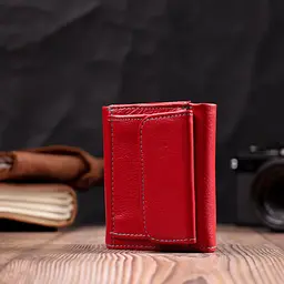 Яскравий маленький гаманець для жінок із натуральної шкіри ST Leather 19502 червоний - мініатюра 9