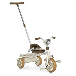 Дитячий триколісний велосипед MT 1037-1 Beige, з батьківською ручкою