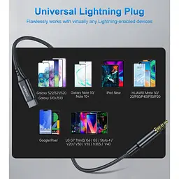Перехідник USB-C to jack 3.5mm stereo audio (CDLA) 2.0m Choetech (AUX008-BK) - мініатюра 2