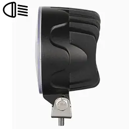 LED фара Brevia EPISTAR Flood Ближнє світло 10-30V 12W (4x3W) 880Lm Алюмінієвий корпус IP68 (10601RFX1) - мініатюра 3