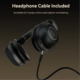 Навушники Vention S11 SoundMate Wireless Black (NBBB0) - мініатюра 8