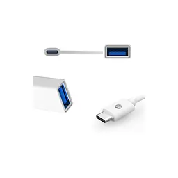 Перехідник USB3.1 Type-C to USB (OTG) 0.15m white HP (DHC-TC105) - мініатюра 2