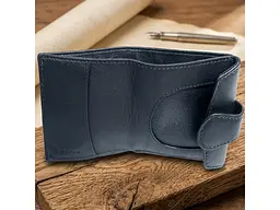 Жіноче портмоне натуральна шкіра Cortina 5037 navy Темно-синє 9,5x10 см TONY PEROTTI acs0032591 - мініатюра 2