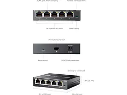 Комутатор TP-LINK Omada ES205G - мініатюра 5