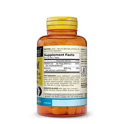 Кальцій 600 мг з Вітаміном D3 800 МО Mason Natural Calcium 600 mg з Vitamin D3 800 IU 200 таблеток - мініатюра 2