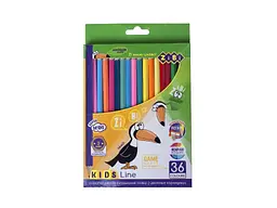 Олівці кольорові ZIBI Олівці кольорові, 36 кольорів, KIDS LINE ZB.2417