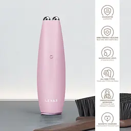 Мікрострумова ручка для підтяжки обиччя GESKE MicroCurrent Face-Lift Pen 6 в 1 рожева - мініатюра 5