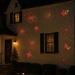 Вуличний новорічний лазерний проектор Star Shower Motion Laser Light - мініатюра 2