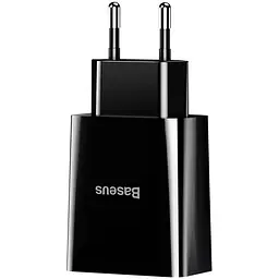 Мережевий зарядний пристрій Baseus Speed Xiaomini 2USB 2.1A + Cable Lightning TZCCFS-R01 Black - мініатюра 2