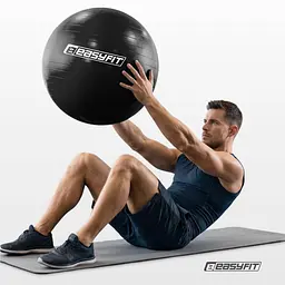 М’яч для фітнесу EasyFit BalanceBall 65 см чорний - мініатюра 2