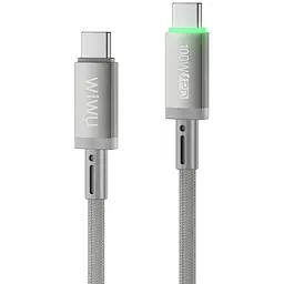Дата кабель WIWU C084 Maglink Type-C to Type-C 100W 1 м Grey