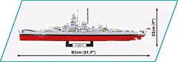 Конструктор COBI корабель German Battleship Gneisenau World War II 4835 - мініатюра 3