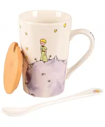Чашка Led Little Prince з бамбуковою кришкою та ложкою 360 мл (B060500) - мініатюра 2